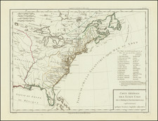 Carte Generale des Etats Unis De L'Amerique Septentrionale renfermant aussi quelques Provinces Angloise . . .  