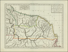 Guianas & Suriname Map By Pierre-Gilles Chanlaire  &  Edme Mentelle