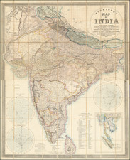 India Map By Edward Stanford