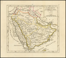 Middle East Map By Gilles Robert de Vaugondy