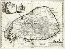 Asia and India Map By Pieter van der Aa