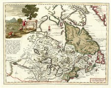 Midwest, Plains and Canada Map By Giambattista Albrizzi