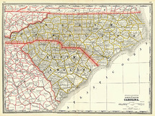 Southeast Map By George F. Cram