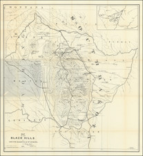 Map of the Black Hills of South Dakota and Wyoming (with pamphlet)