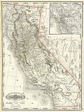 California Map By George F. Cram