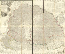 Hungary, Romania, Czech Republic & Slovakia, Croatia & Slovenia and Serbia & Montenegro Map By Franz Muller