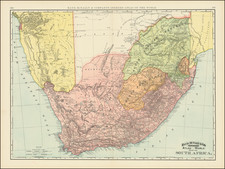 Map of South Africa By Rand McNally & Company