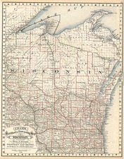 Midwest Map By George F. Cram