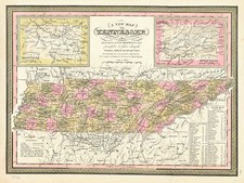 South Map By Samuel Augustus Mitchell