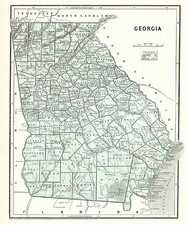 Southeast Map By Sidney Morse  &  Samuel Breese