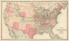 United States Map By H.H. Lloyd