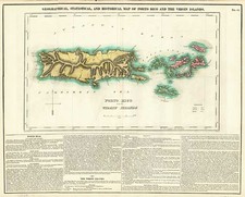 Caribbean Map By Henry Charles Carey  &  Isaac Lea