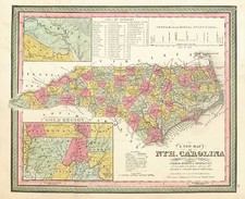 Southeast Map By Samuel Augustus Mitchell