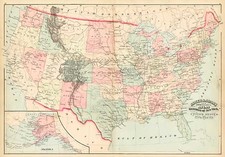 United States Map By Asher  &  Adams