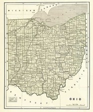 Midwest Map By Sidney Morse  &  Samuel Breese