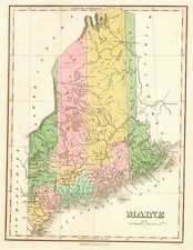 New England Map By Anthony Finley