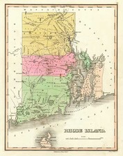 New England Map By Anthony Finley