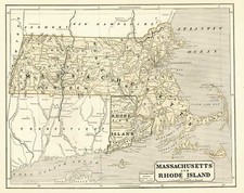 New England Map By Sidney Morse  &  Samuel Breese