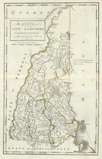 New England Map By Mathew Carey