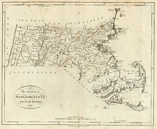 New England Map By John Reid