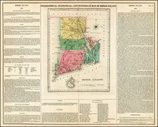 New England Map By Henry Charles Carey  &  Isaac Lea