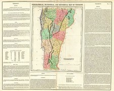 New England Map By Henry Charles Carey  &  Isaac Lea