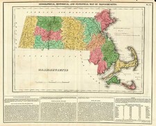 New England Map By Henry Charles Carey  &  Isaac Lea