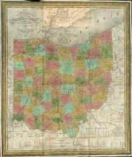 Midwest Map By Samuel Augustus Mitchell