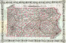 Mid-Atlantic Map By G.W.  & C.B. Colton