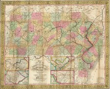 Mid-Atlantic Map By Samuel Augustus Mitchell