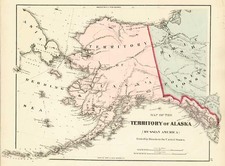 Alaska and Canada Map By O.W. Gray