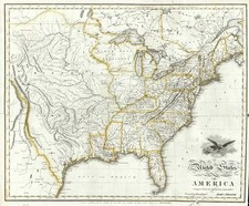 United States Map By John Melish