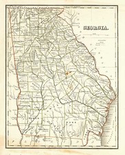 Southeast Map By Thomas Gamaliel Bradford