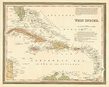 Caribbean Map By Henry Schenk Tanner