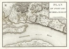 South and Midwest Map By Georges Henri Victor Collot