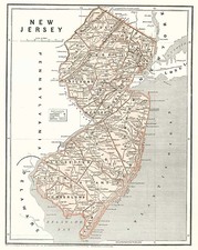 Mid-Atlantic Map By Sidney Morse  &  Samuel Breese