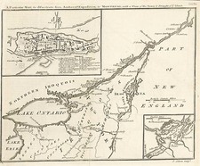 New England and Canada Map By Gentleman's Magazine