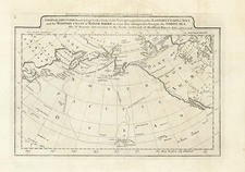 World, Polar Maps, Alaska and Pacific Map By Mathew Carey