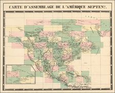 North America Map By Philippe Marie Vandermaelen