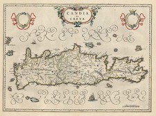 Europe, Mediterranean, Balearic Islands and Greece Map By Willem Janszoon Blaeu