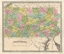 Mid-Atlantic Map By Jeremiah Greenleaf