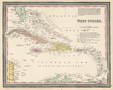 Caribbean Map By Thomas, Cowperthwait & Co.