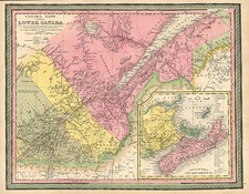 Canada Map By Samuel Augustus Mitchell