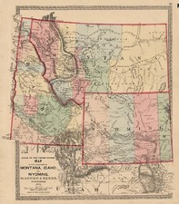 Plains and Rocky Mountains Map By H.H. Lloyd