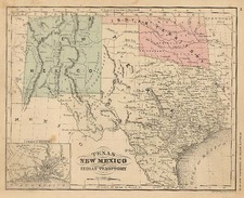 Texas, Plains and Southwest Map By Rand McNally & Company
