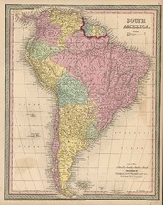 South America Map By Thomas, Cowperthwait & Co.