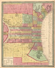 Mid-Atlantic Map By Thomas, Cowperthwait & Co.