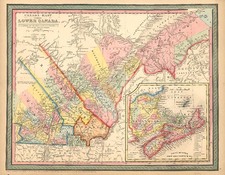 Canada Map By Samuel Augustus Mitchell