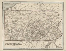 Mid-Atlantic Map By Thomas Gamaliel Bradford