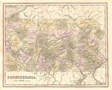 Mid-Atlantic Map By Thomas Gamaliel Bradford